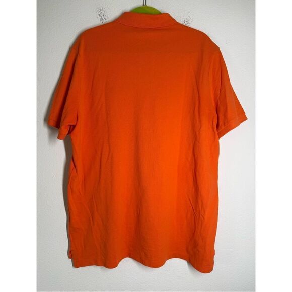 Polo Ralph Lauren Men’s Cotton Polo Shirt Orange Size L Classic Fit Logo - Picture 4 of 8